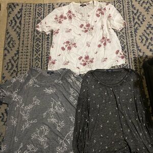 Angels  Floral Tops Bundle- White and Gray